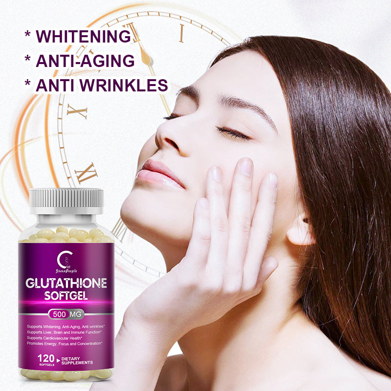 GreenPeople Glutathione Capsules Collagen Antioxidant Anti-Aging Boosting Immunity Dull Skin Whitening Supplement