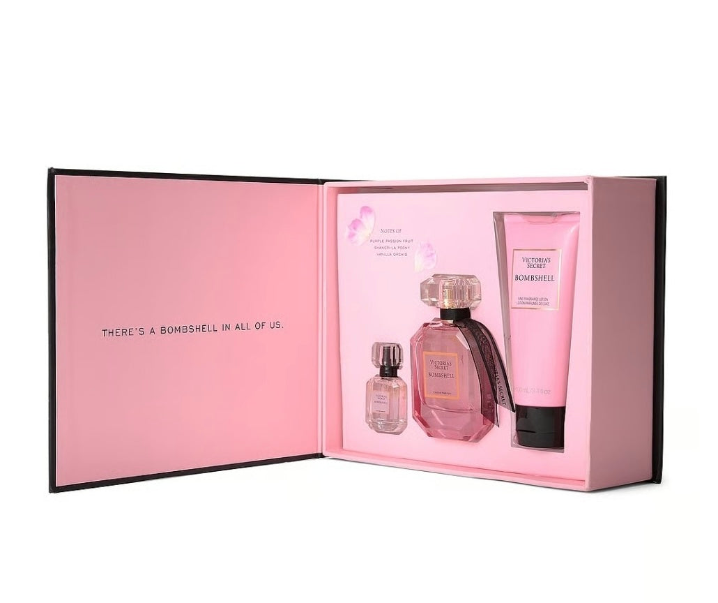 Victoria's Secret BOMBSHELL TRIO GIFT SET EDP & Lotion