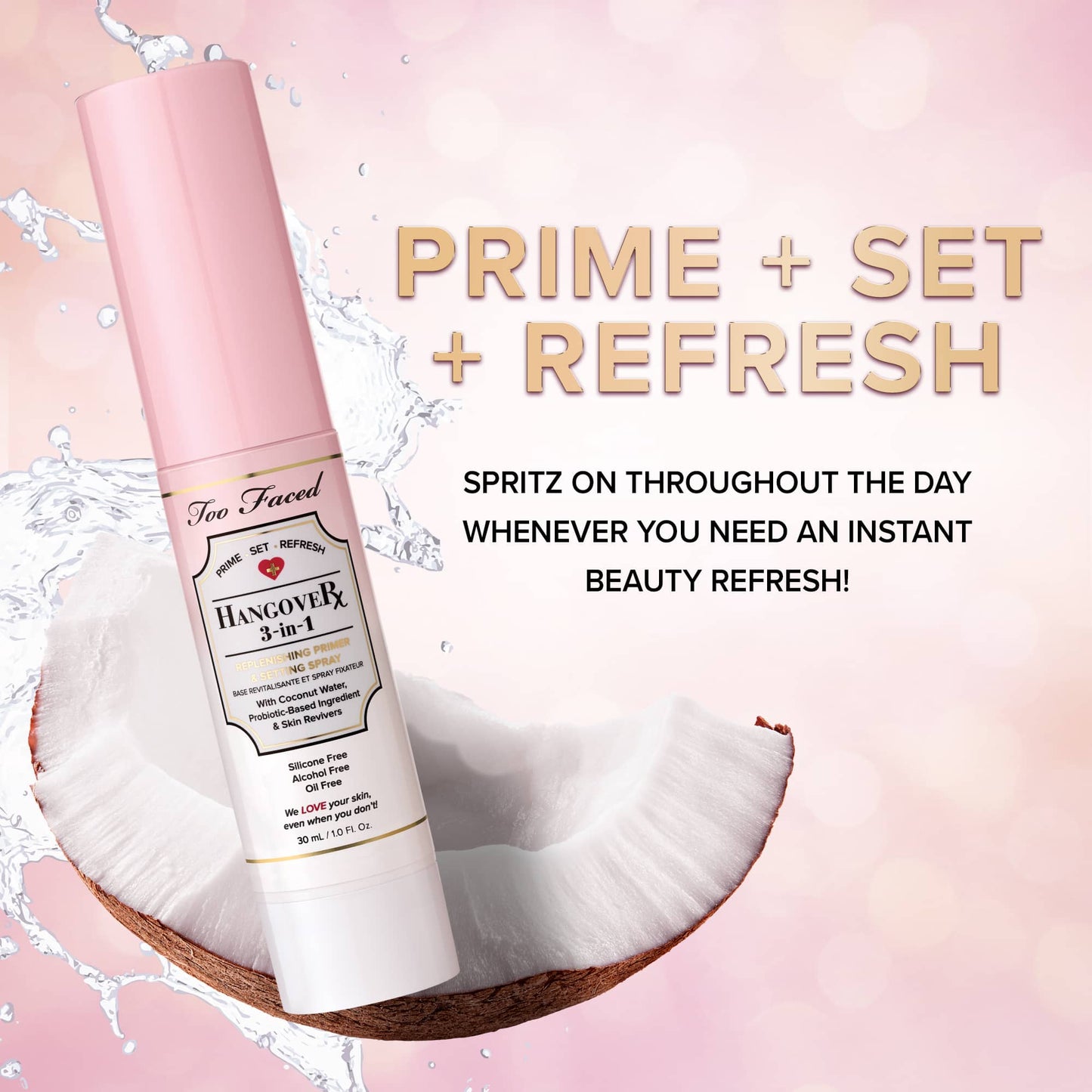 Too faced Hangover 3-in-1 Primer & Setting Spray 30 ml