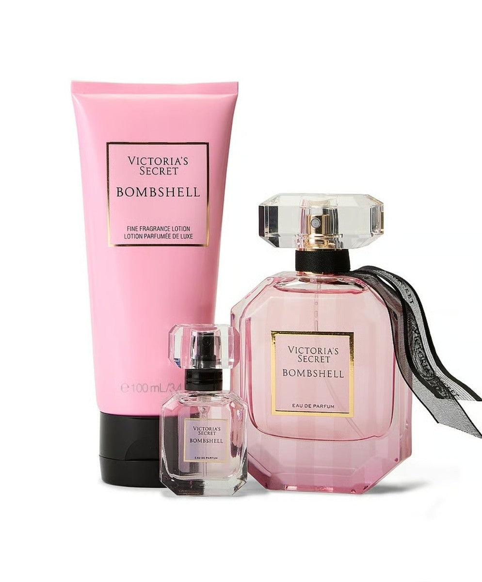 Victoria's Secret BOMBSHELL TRIO GIFT SET EDP & Lotion