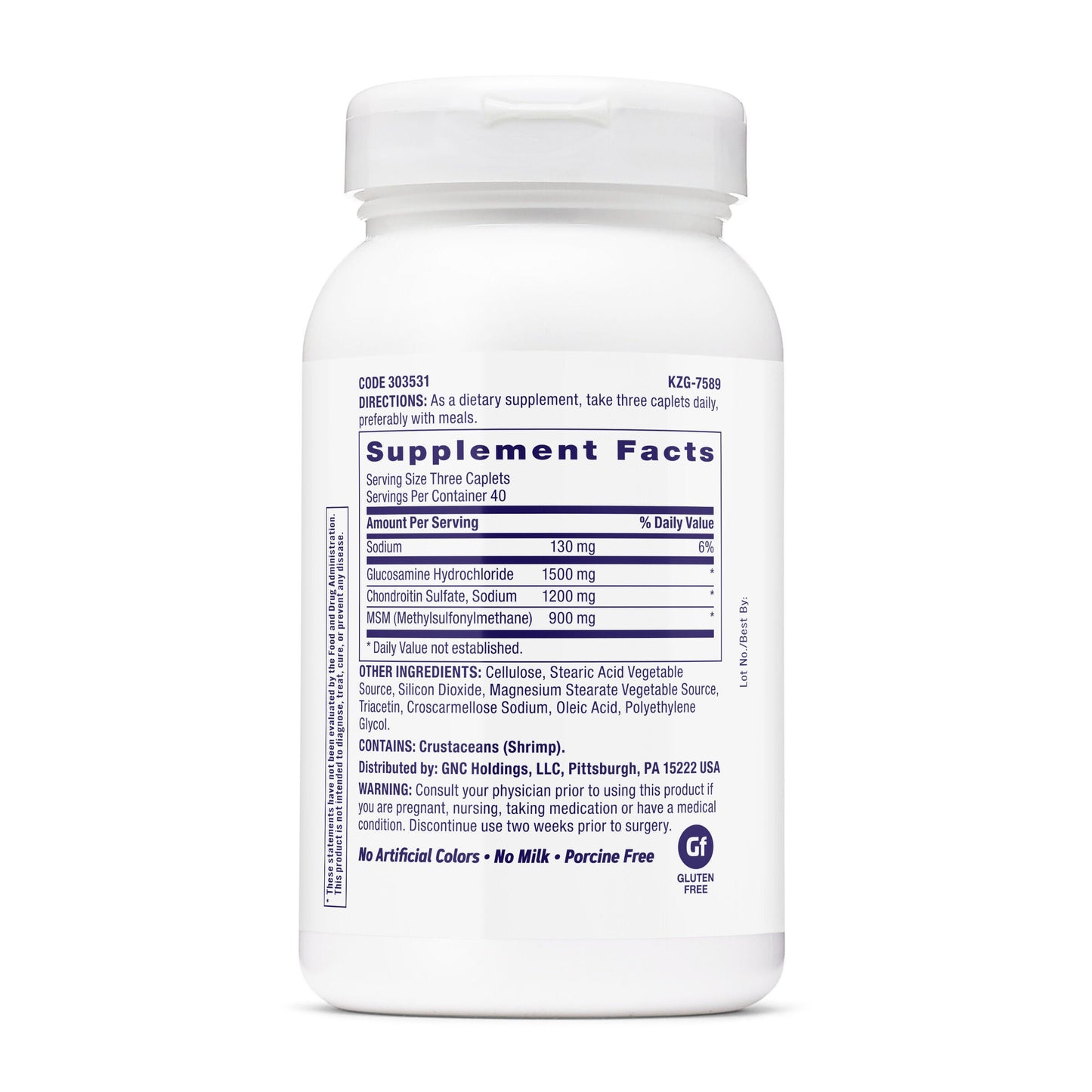 GNC
TriFlex Joint Support - 120 Caplets (40 Servings)