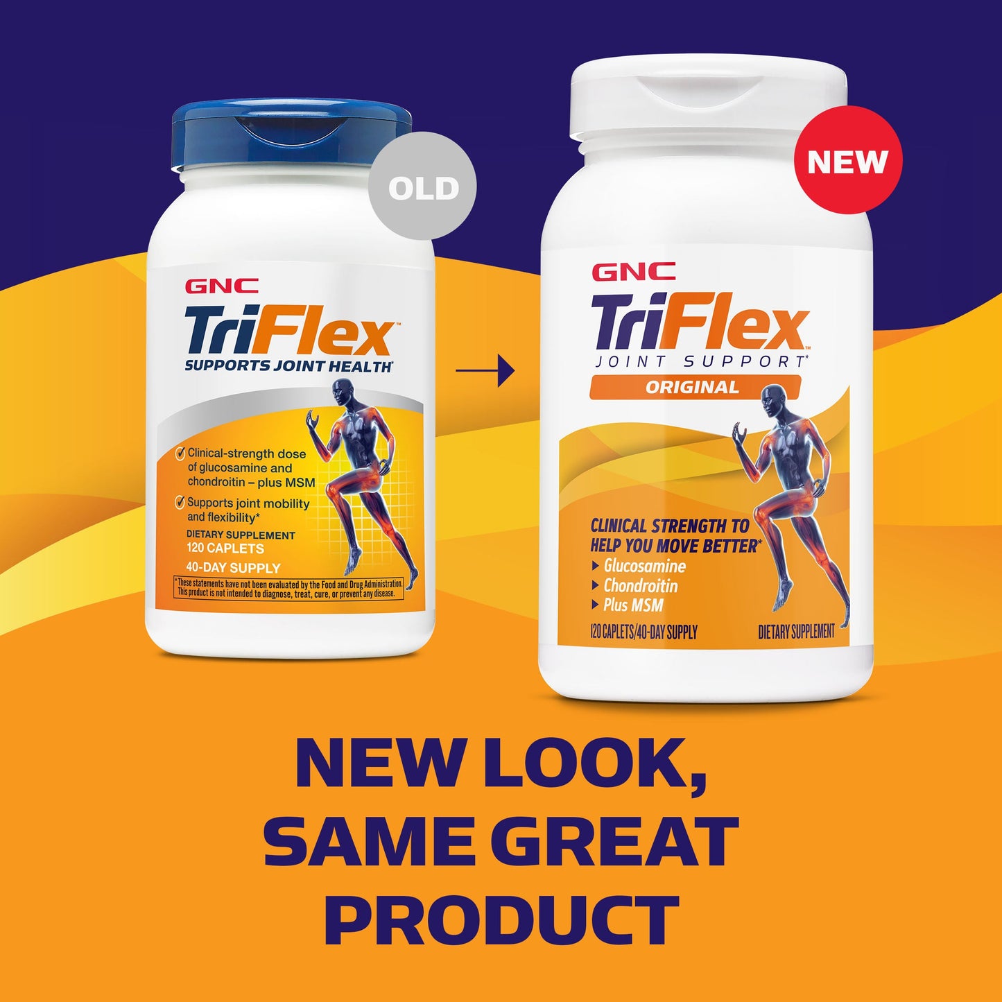 GNC
TriFlex Joint Support - 120 Caplets (40 Servings)