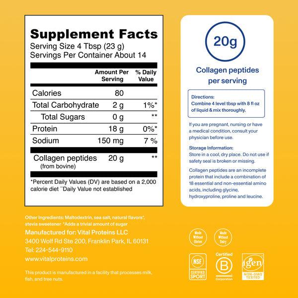 Vital Proteins Vanilla Collagen Peptides