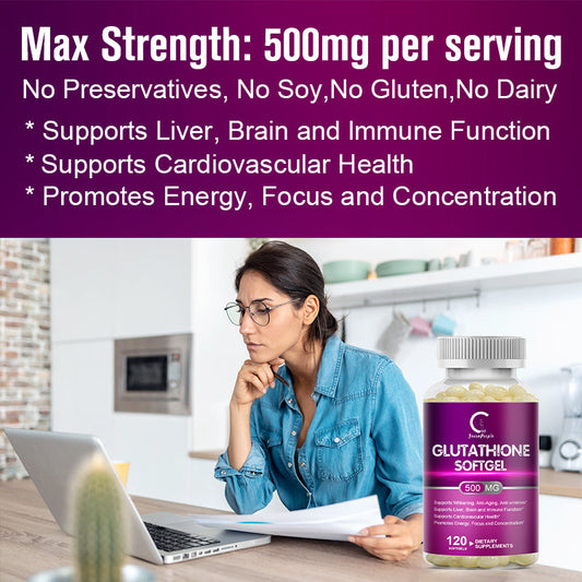 GreenPeople Glutathione Capsules Collagen Antioxidant Anti-Aging Boosting Immunity Dull Skin Whitening Supplement