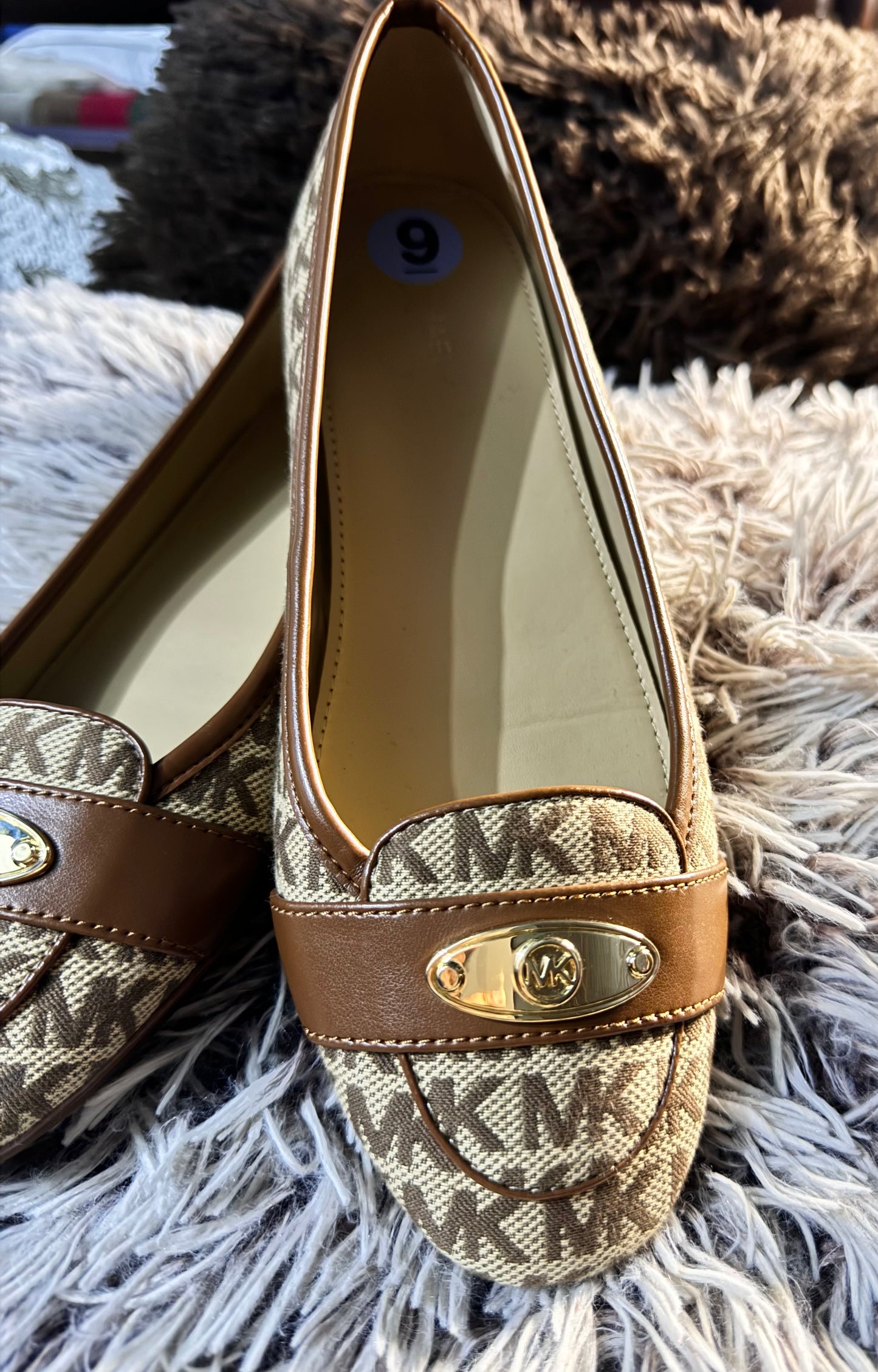 MICHAEL BY MICHAEL KORS: MK Plate Moc Toe Flats