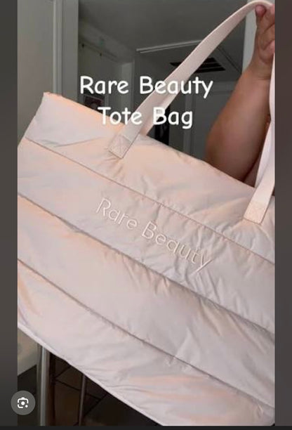 Rare Beauty Puffy Traveler Tote Bag