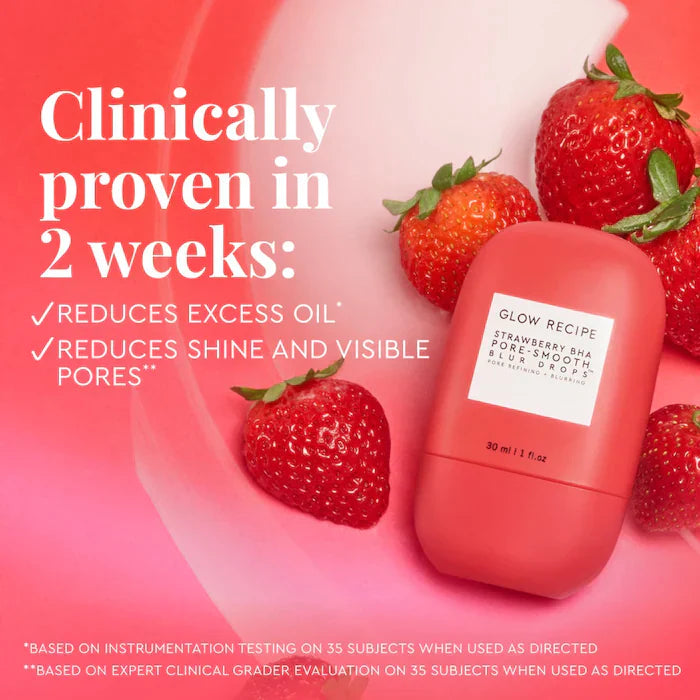 Glow Recipe Strawberry BHA Pore-Smooth Blur Drops