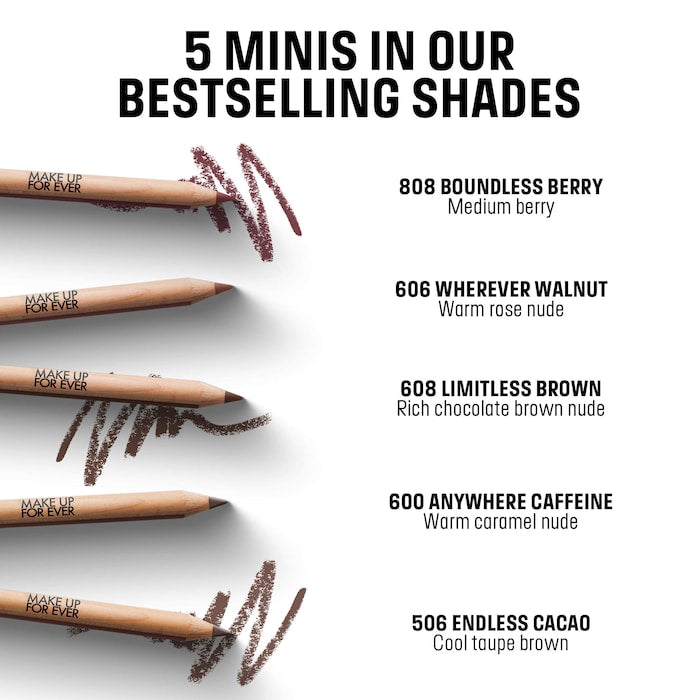 MAKE UP FOR EVER Mini Artist Color Lip Pencils Set – Brands Community