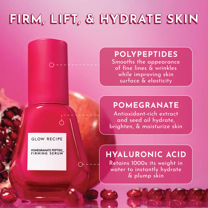 Glow recipe Pomegranate Peptide Firming Serum