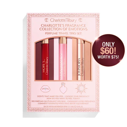 FRAGRANCE COLLECTION OF EMOTIONS PERFUME TRAVEL TRIO SET 10ml each