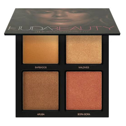 Huda 3D Cream and Powder Highlighter Palette - Bronze Sand