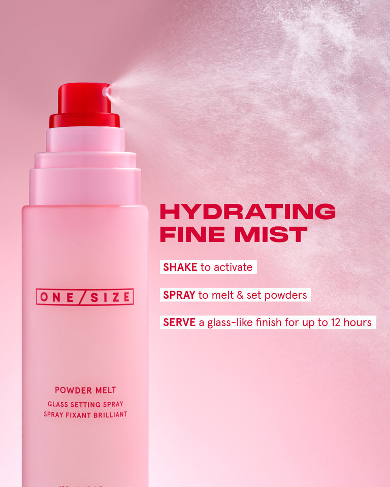 One/Size - Powder Melt Glass Setting Spray
