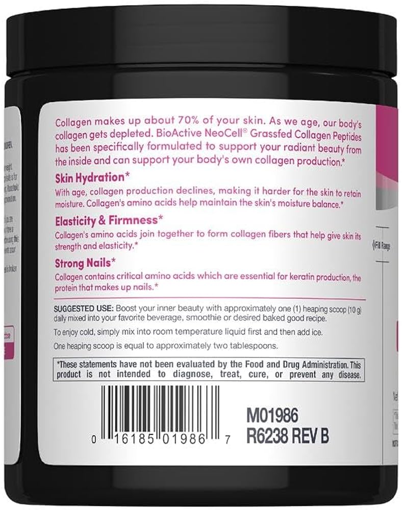 Neocell Super Collagen Peptides, Unflavored, 7 Oz (200 G)