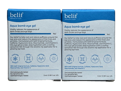 BELIF- Aqua Bomb Cooling Eye Gel | Hydrating & Refreshing Eye Treatment for Puffiness (5ml)