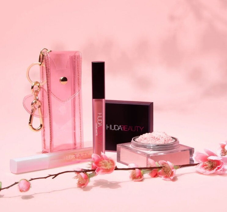 Huda Beauty Cherry Blossom Lip Set