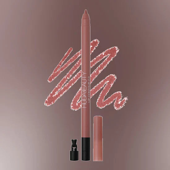 huda beauty lip contour Shade pink brown